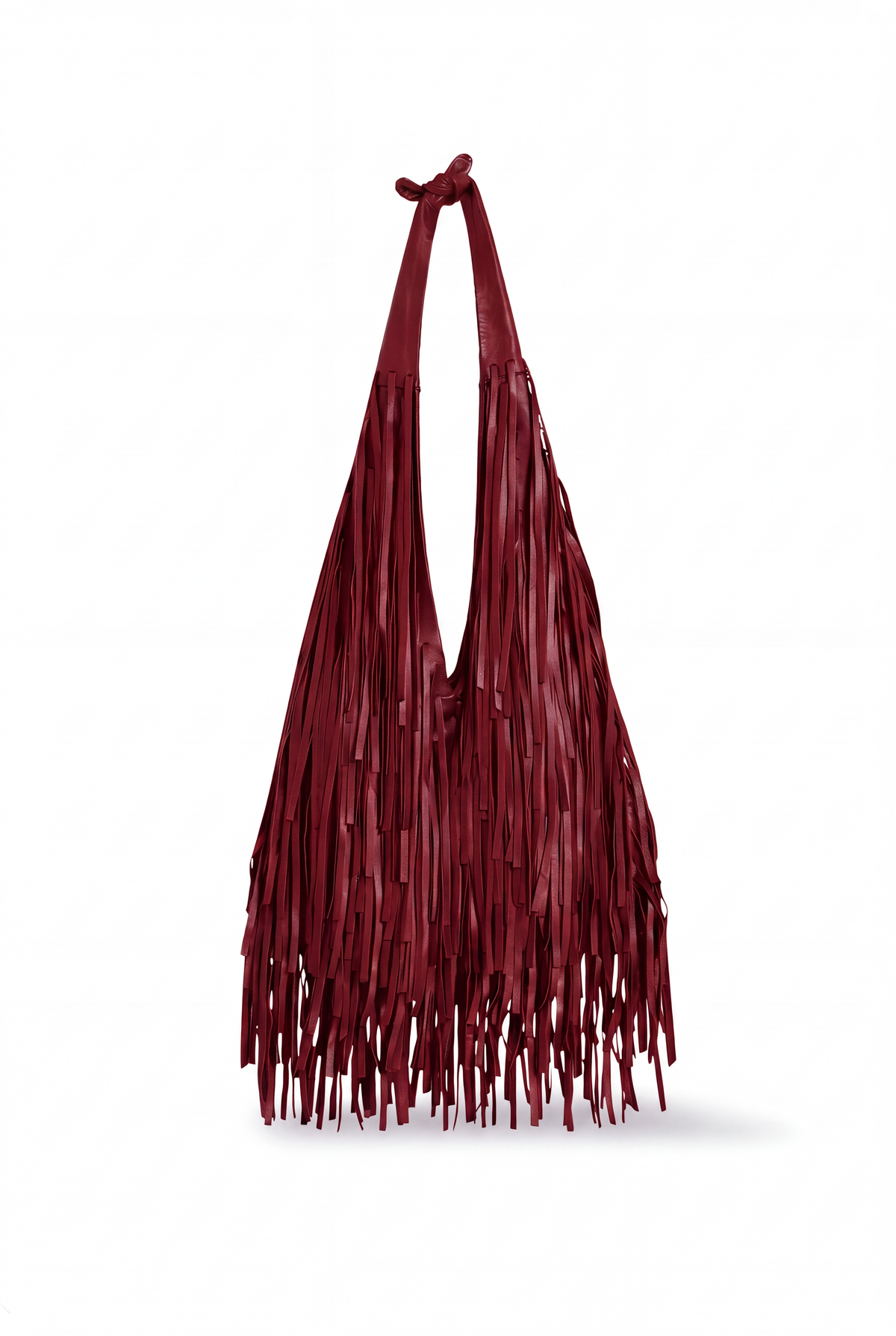 Sofia Fringe Bag in Red Jasper - Medium